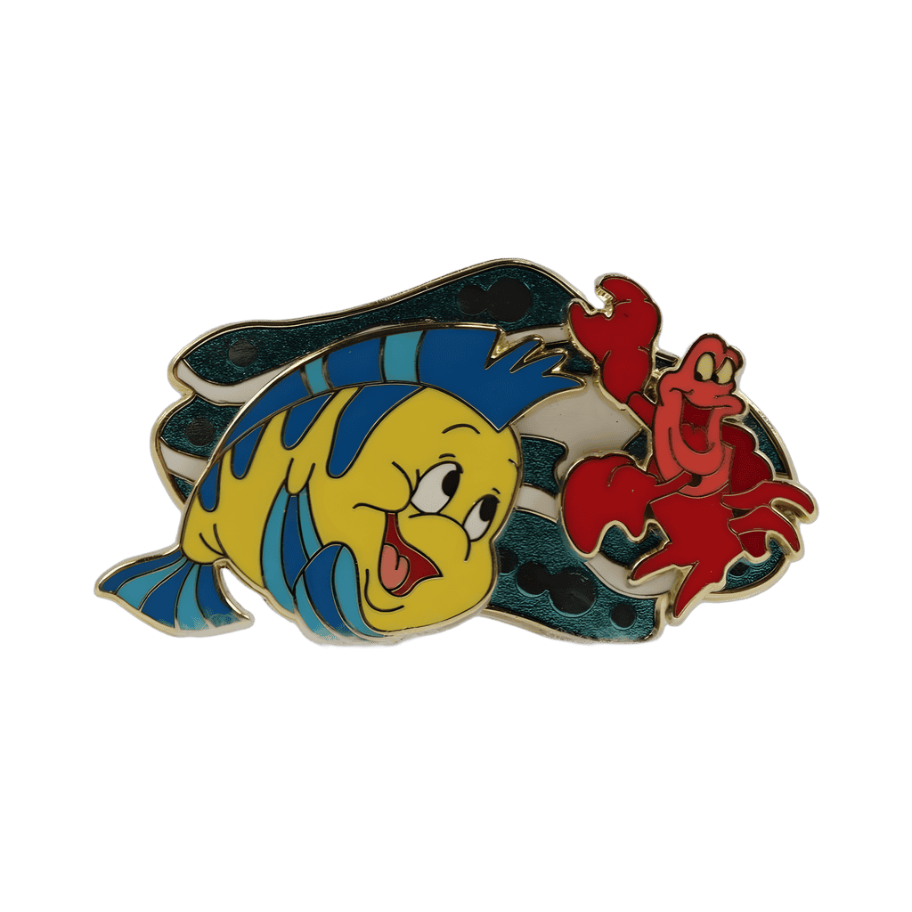 Flounder and Sebastian Disney pin