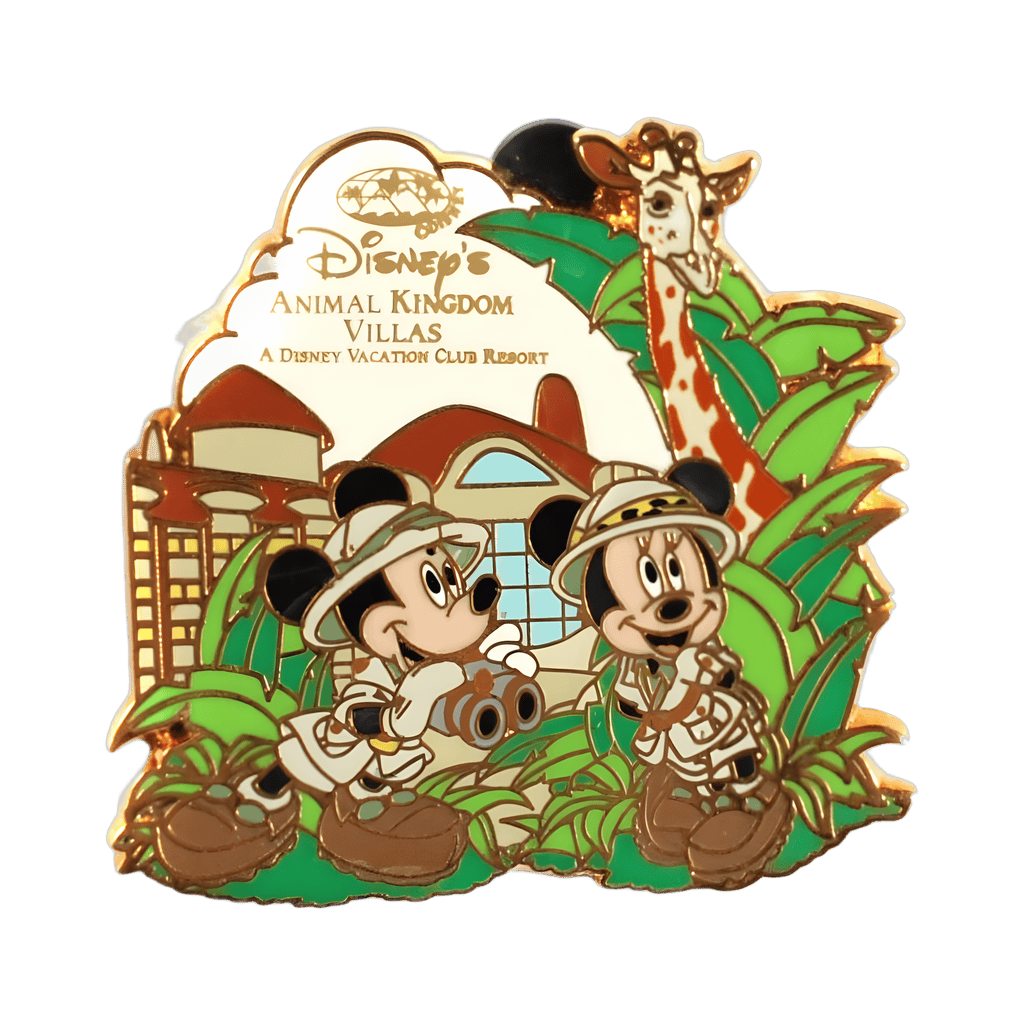 Villas - Mickey and Minnie with Giraffe Disney pin
