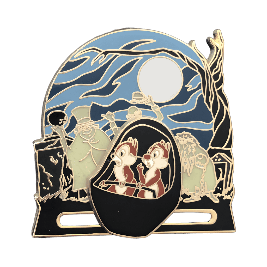 Chip & Dale in Doombuggy Slider Disney pin