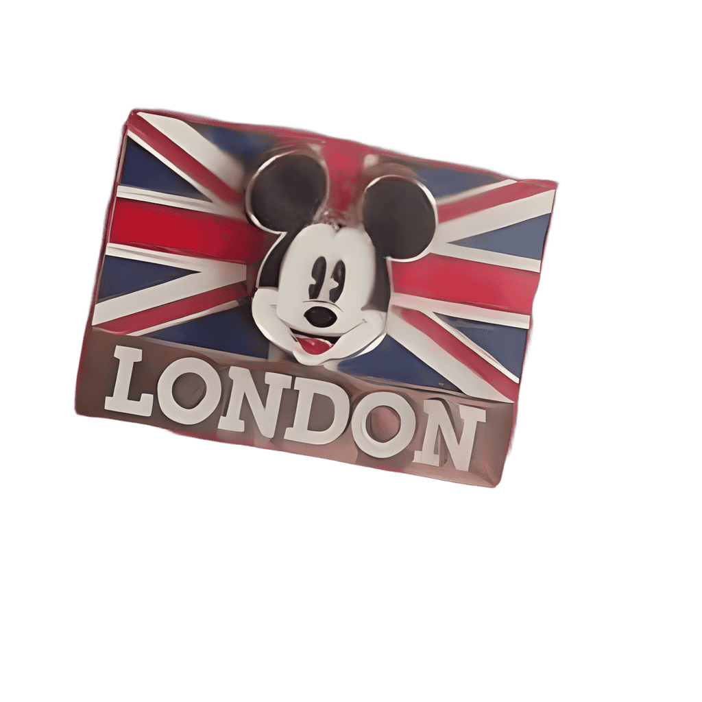 Mickey London Union Jack (UK flag) Disney pin