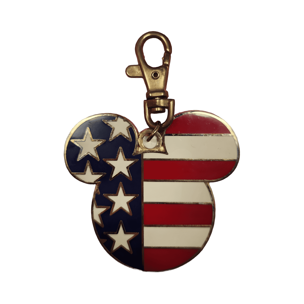 American Flag Mickey Icon Lanyard Medal Disney pin