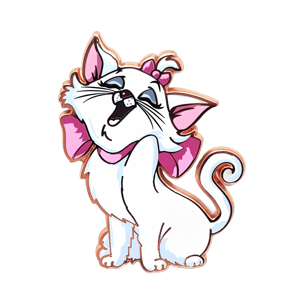 Marie Rose Gold Disney pin