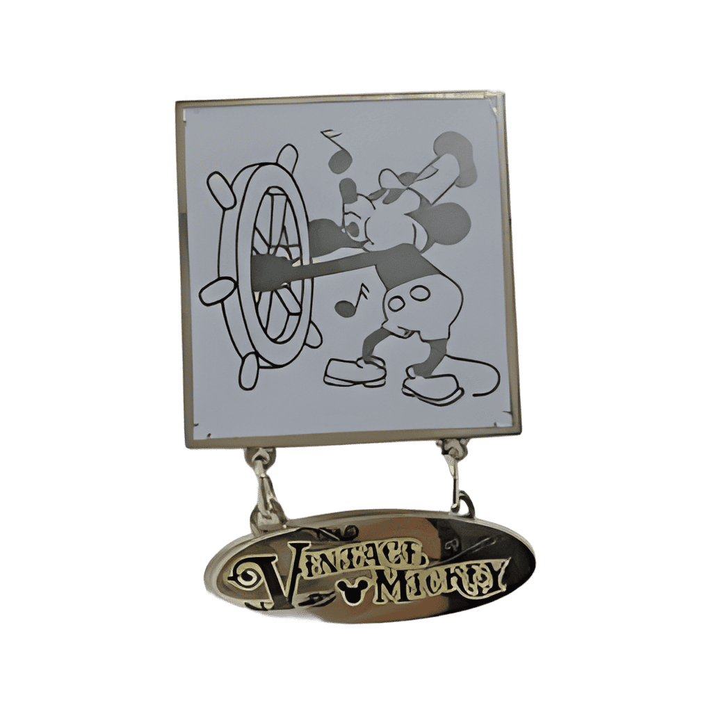 Vintage Mickey Dangle - Steamboat Willie Disney pin