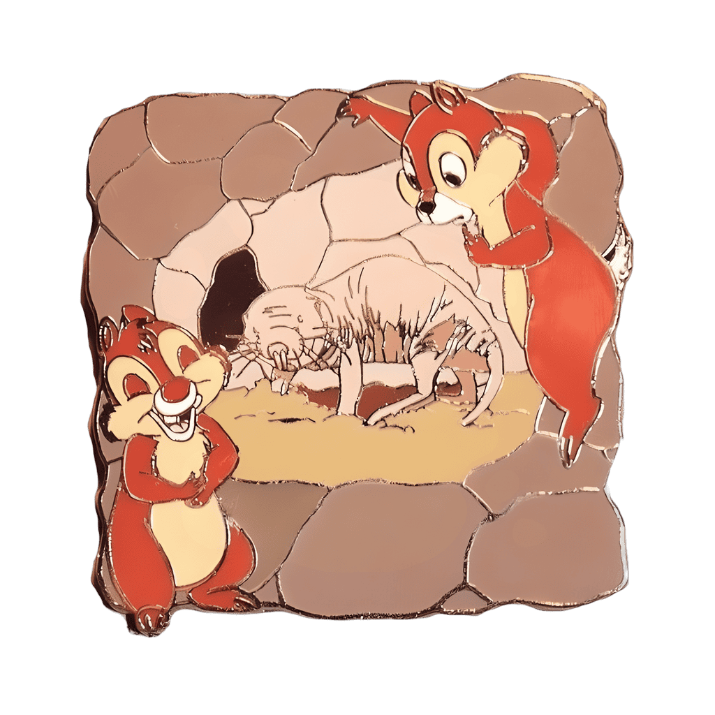 Chip 'n Dale with Naked Mole Rat Disney pin