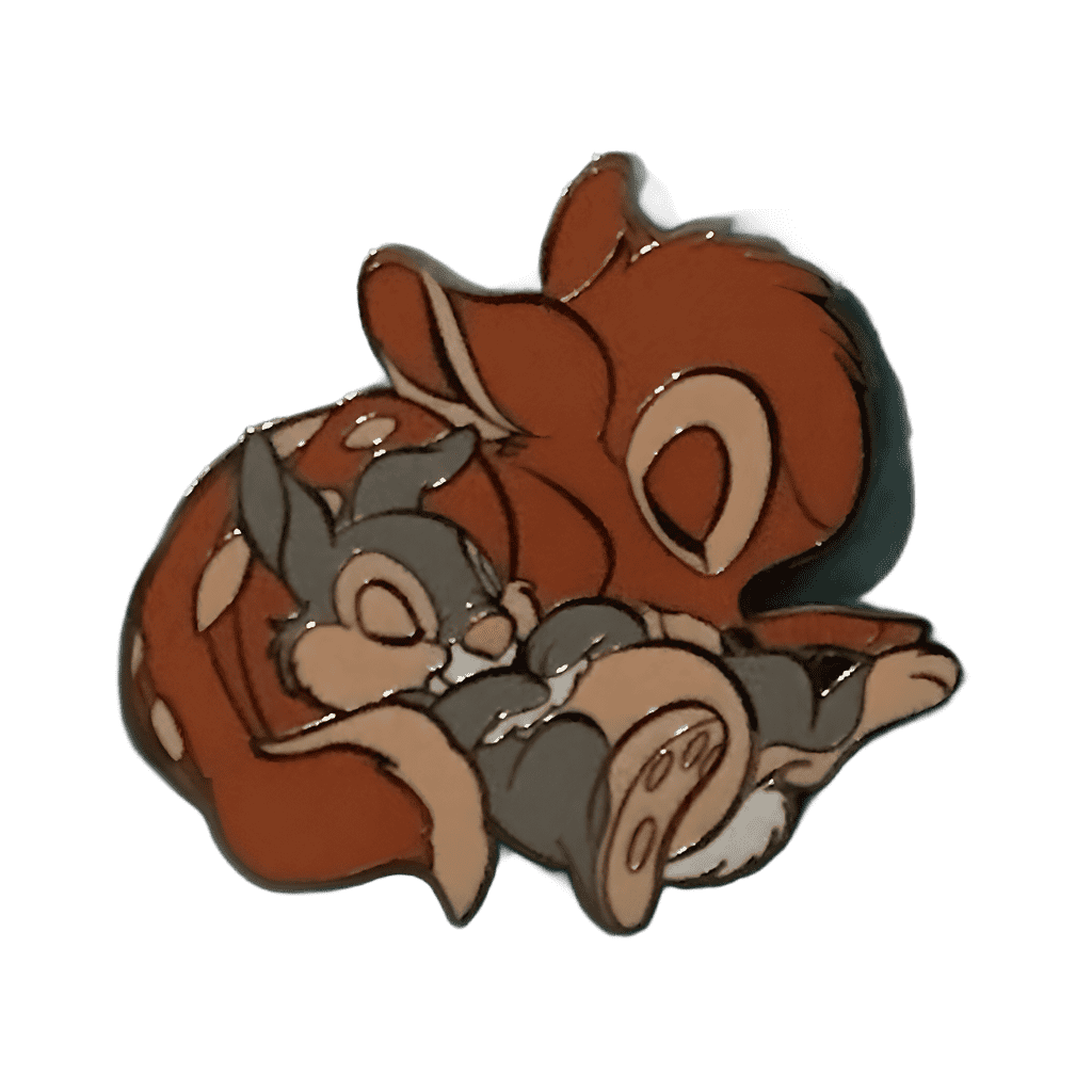 Bambi and Thumper sleeping Disney pin