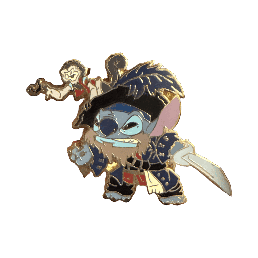 Stitch as Barbossa Disney pin
