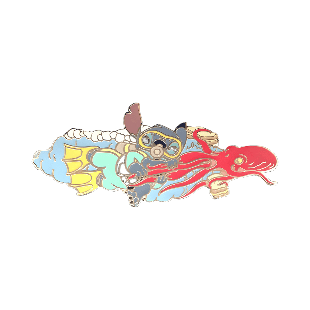 Stitch with Octopus Disney pin