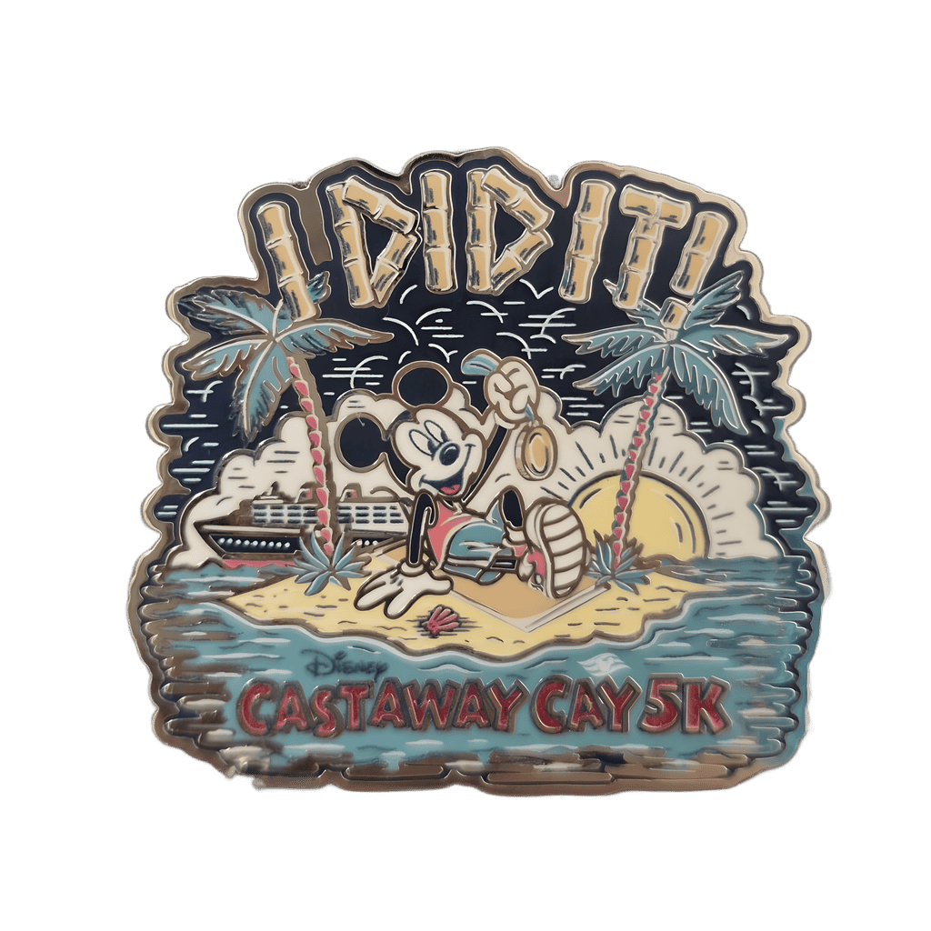 Castaway Cay 5k - I Did It Disney pin