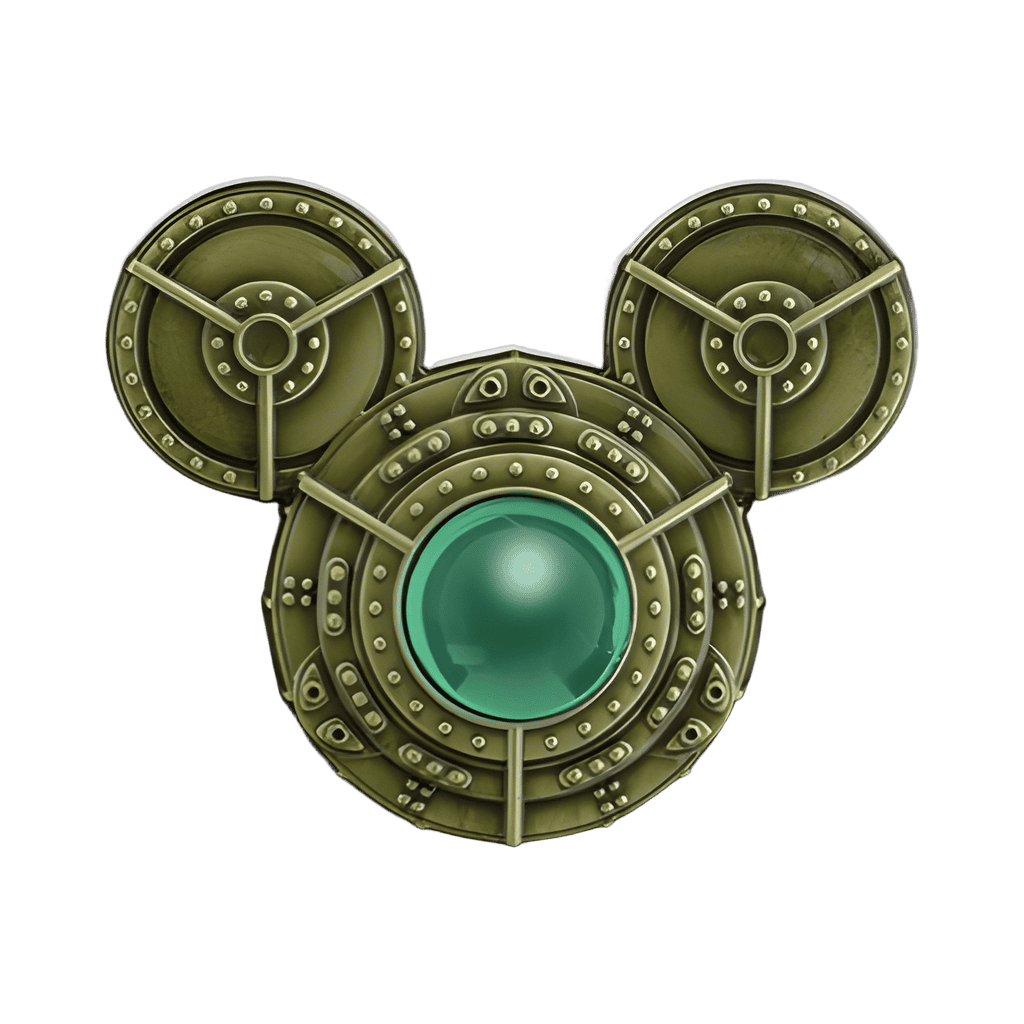 Steampunk with Green Stone Disney pin