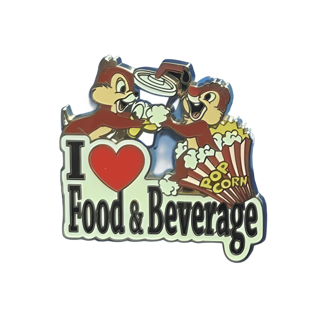 I Heart Food & Beverage - Chip & Dale Disney pin