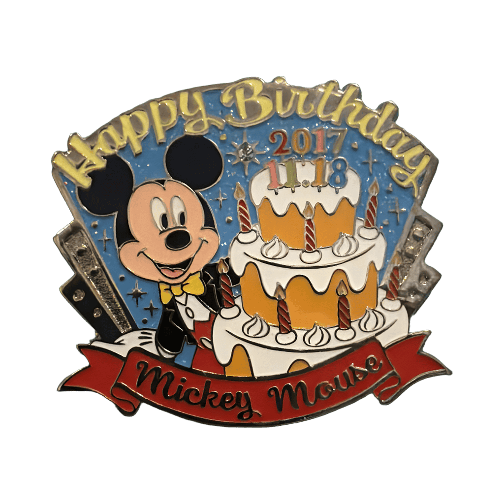 Happy Birthday Cake to Mickey Mouse Disney pin