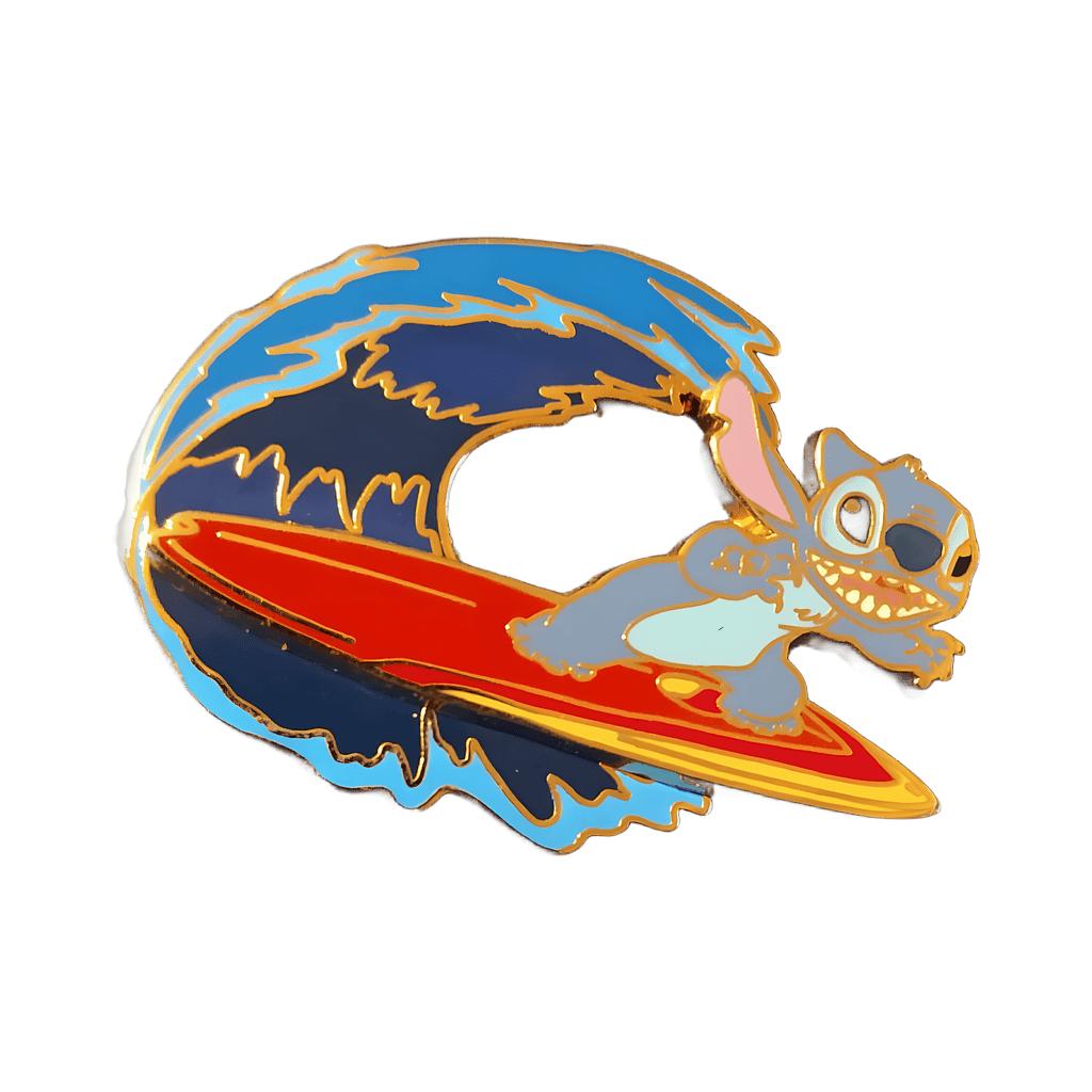 Stitch Surfing Disney pin