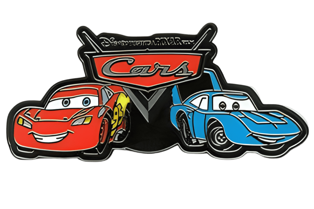 Lightning McQueen and The King Disney pin