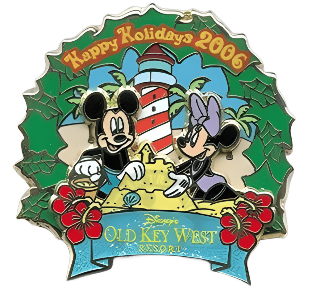 Old Key West Resort - Mickey & Minnie Wreath Disney pin