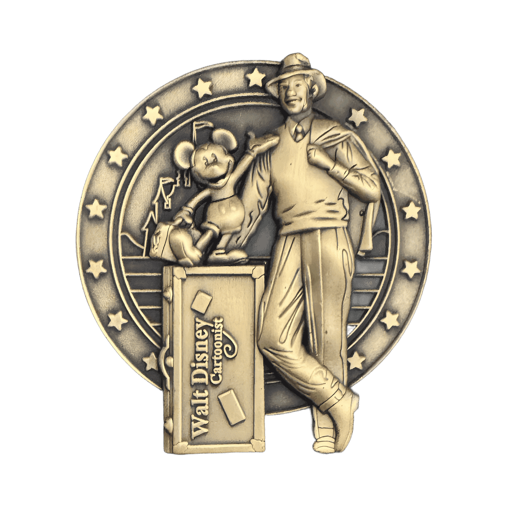 Walt Disney and Mickey - Monthly Attraction Series Disney pin