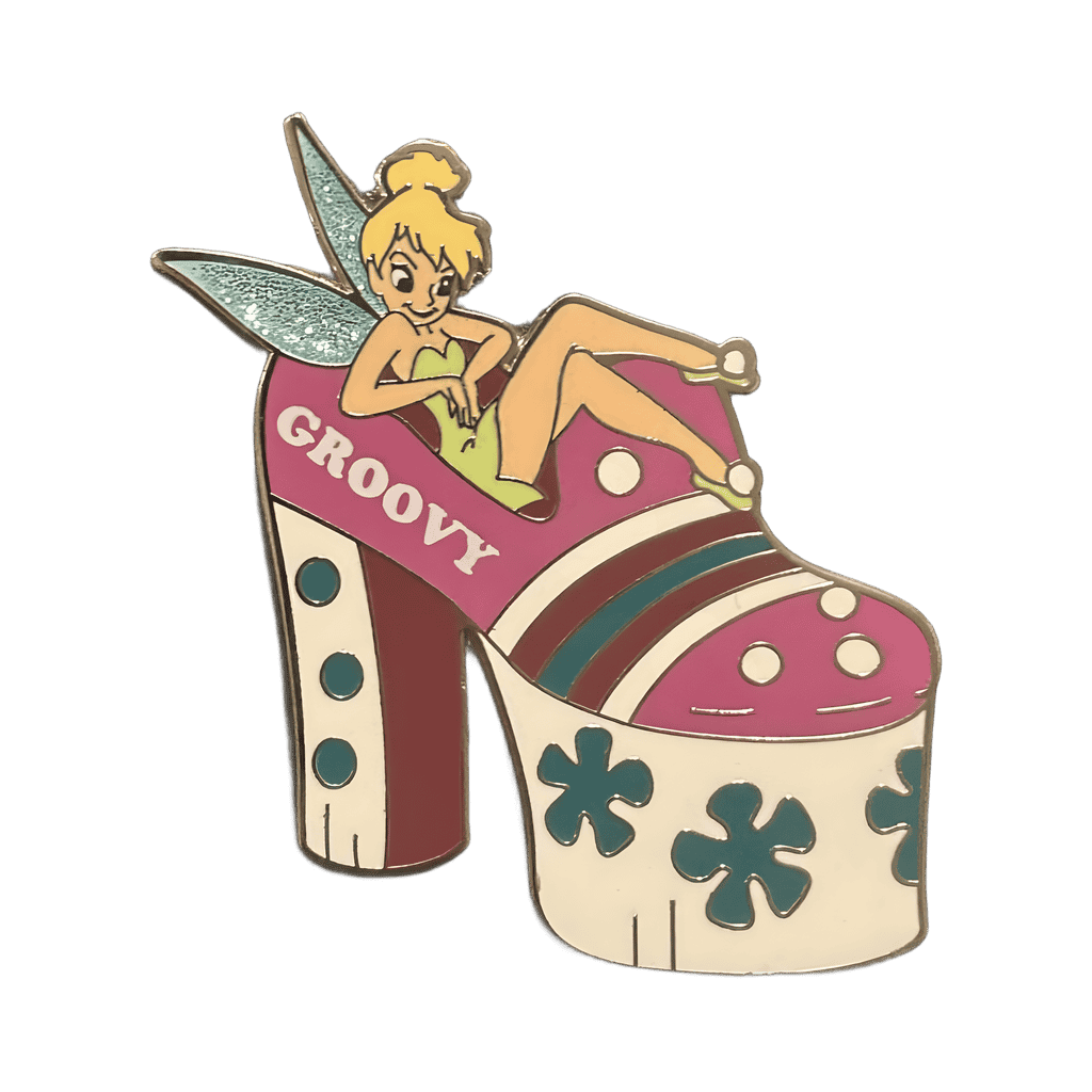 Tinkerbell Groovy 1970’s Platform Shoe Disney pin