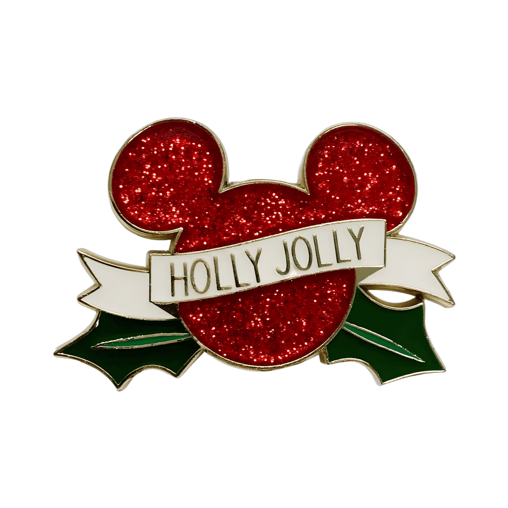 Holly Jolly Mickey Disney pin