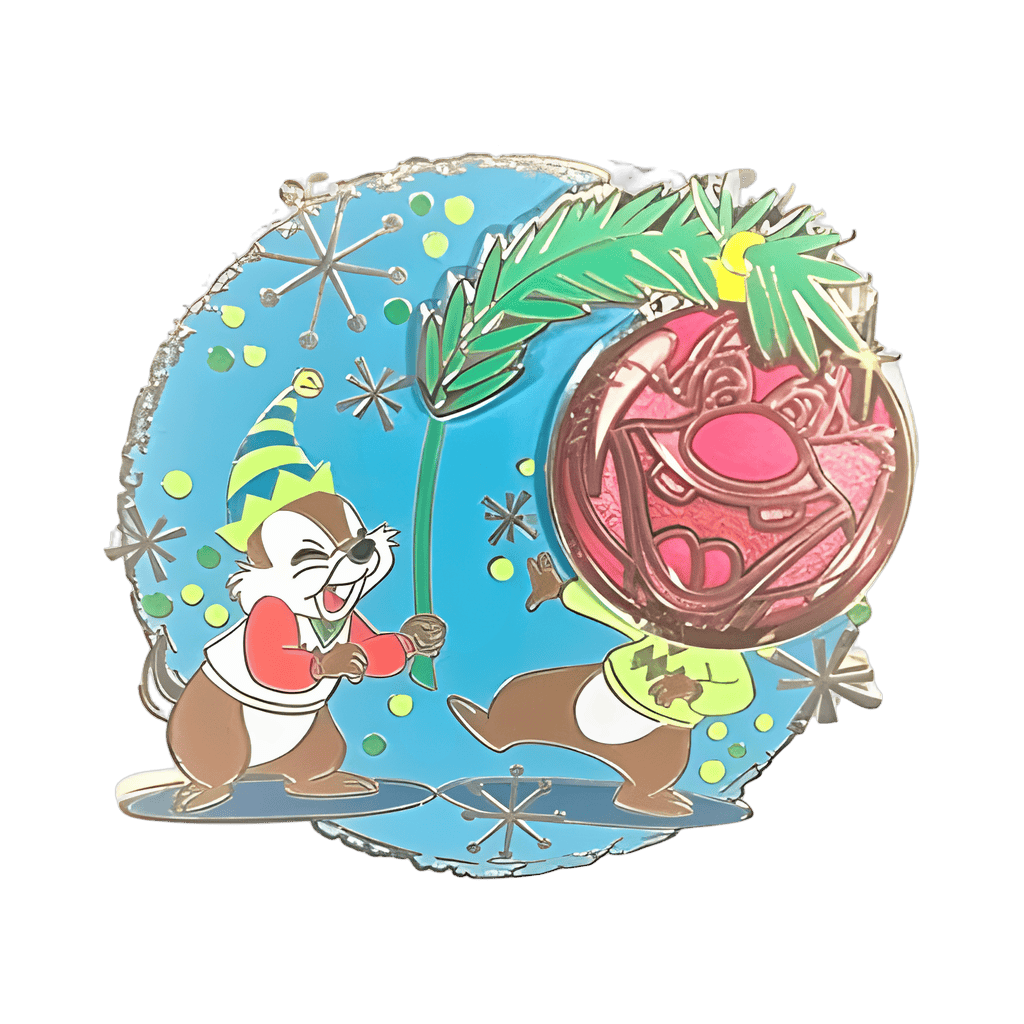 Chip & Dale Christmas Pin Disney pin