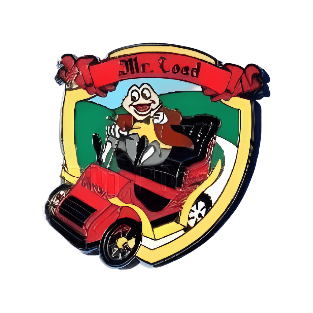 Mr. Toad riding Mr. Toad's Wild Ride Disney pin