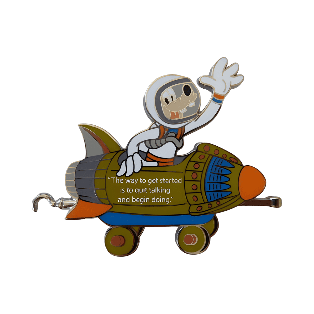 Goofy in Rocket Train Car Disney pin
