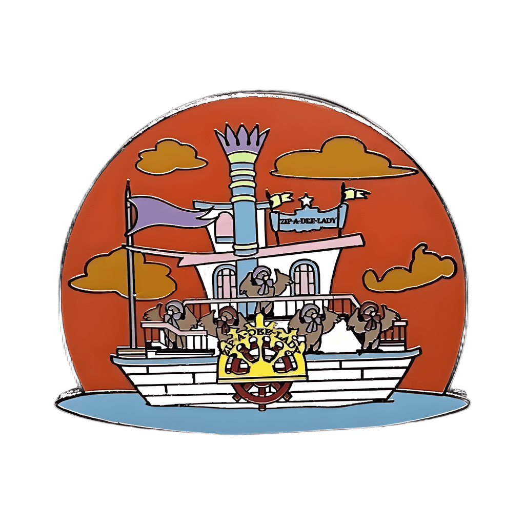 The Zip-A-Dee Lady Steamboat Disney pin