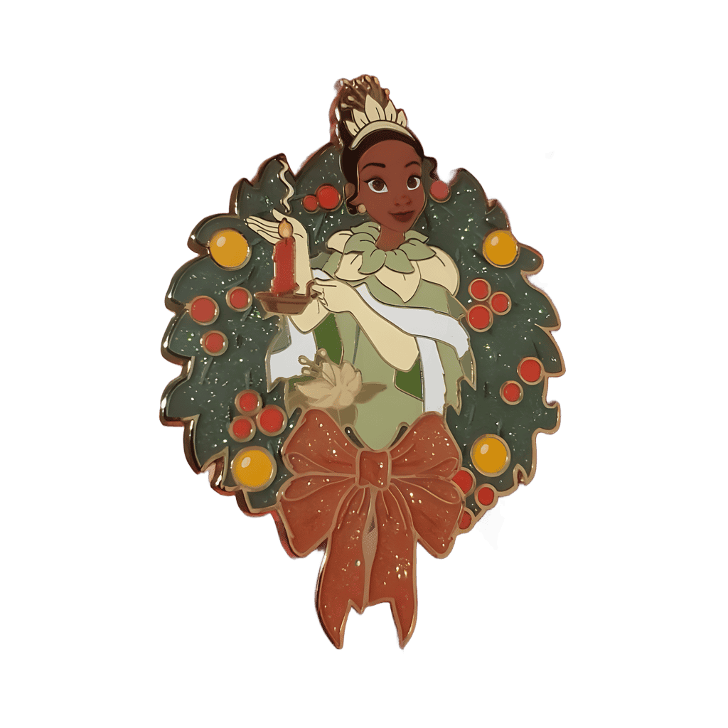 Tiana Glitter Wreath - Chaser Disney pin