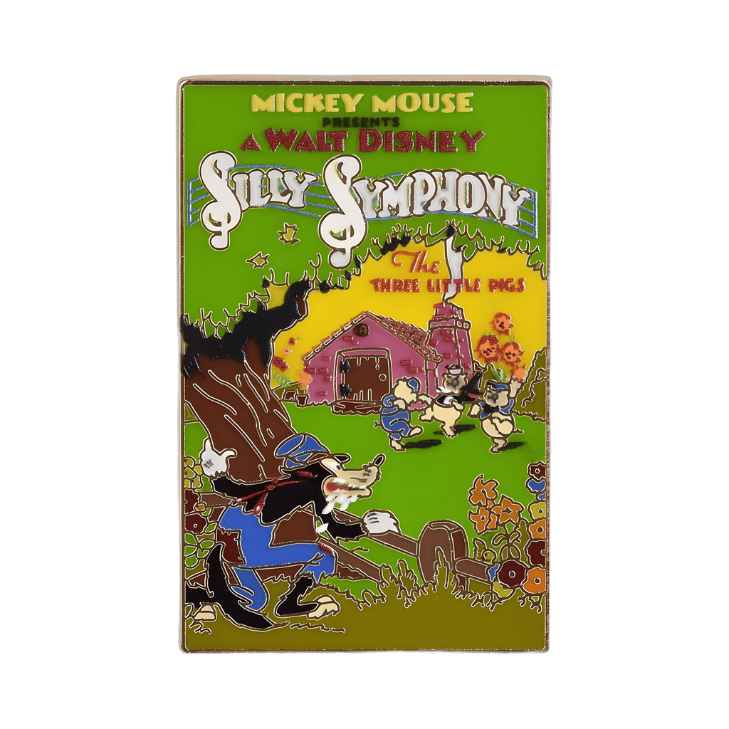 Silly Symphony - The Three Little Pigs Poster Disney pin