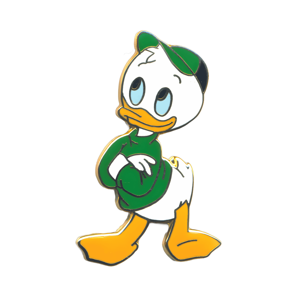 Louie standing with his arms crossed Disney pin