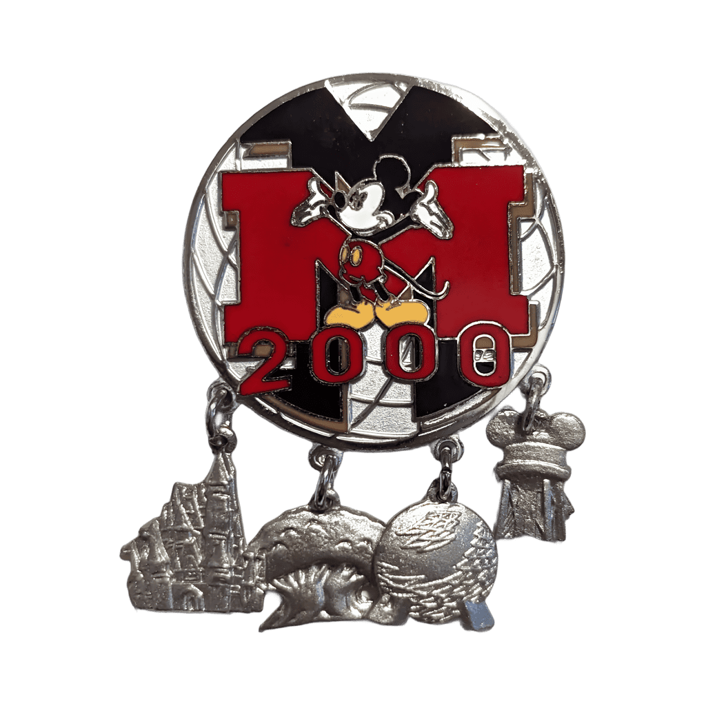 Mickey Mouse Park Icon Dangle (Silver) - Mystery #1 Disney pin