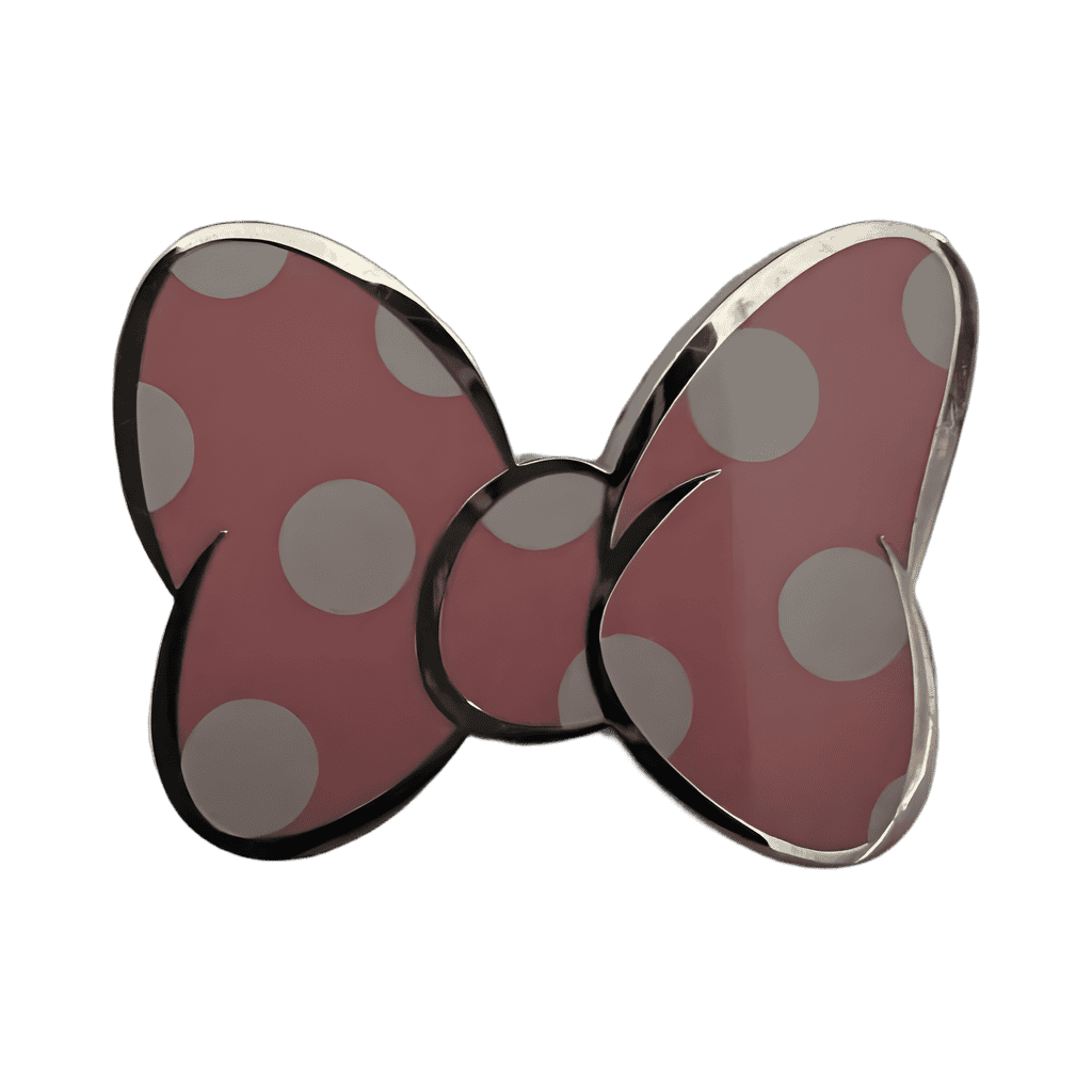 Pink Polka Dot Bow Disney pin