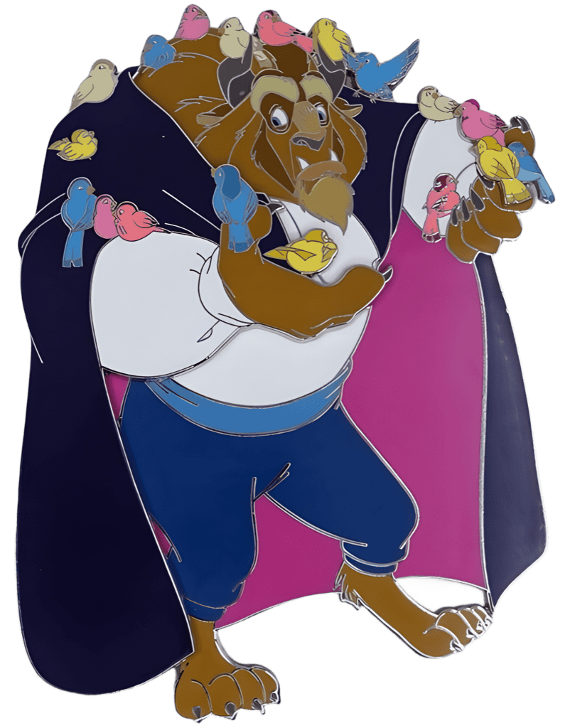 Beast with the Birds Disney pin