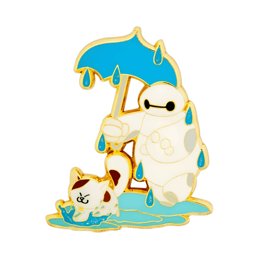 Baymax & Mochi Rain Puddle Disney pin