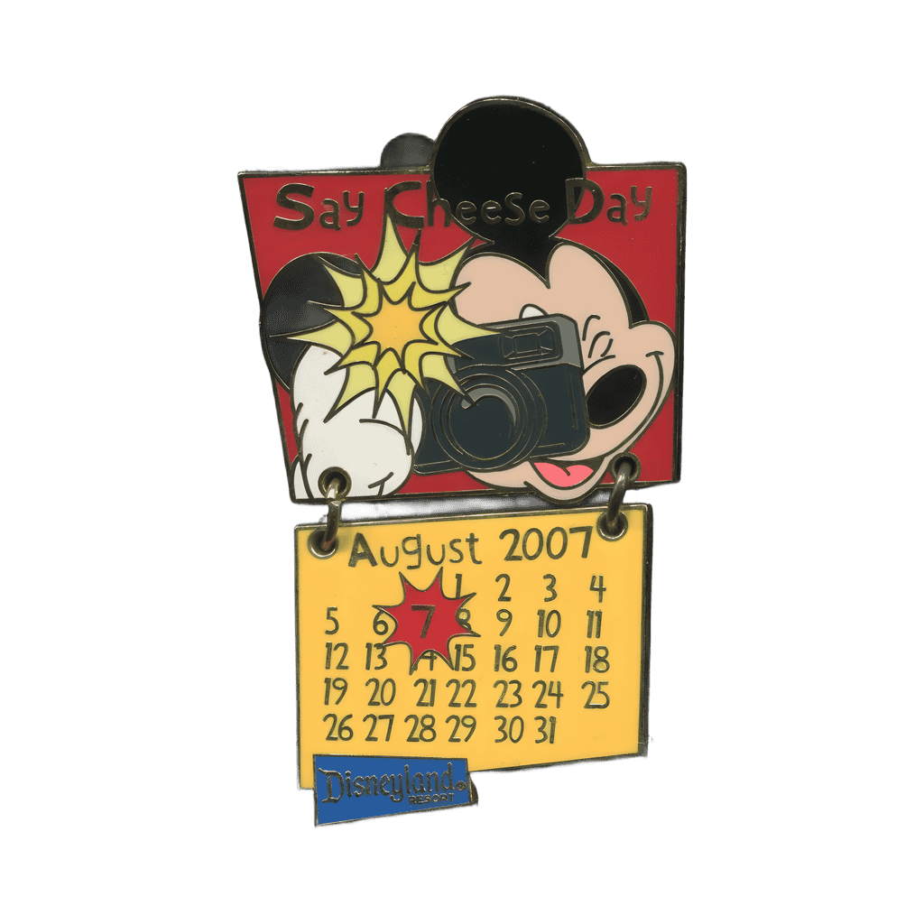 August (Say Cheese Day) Disney pin