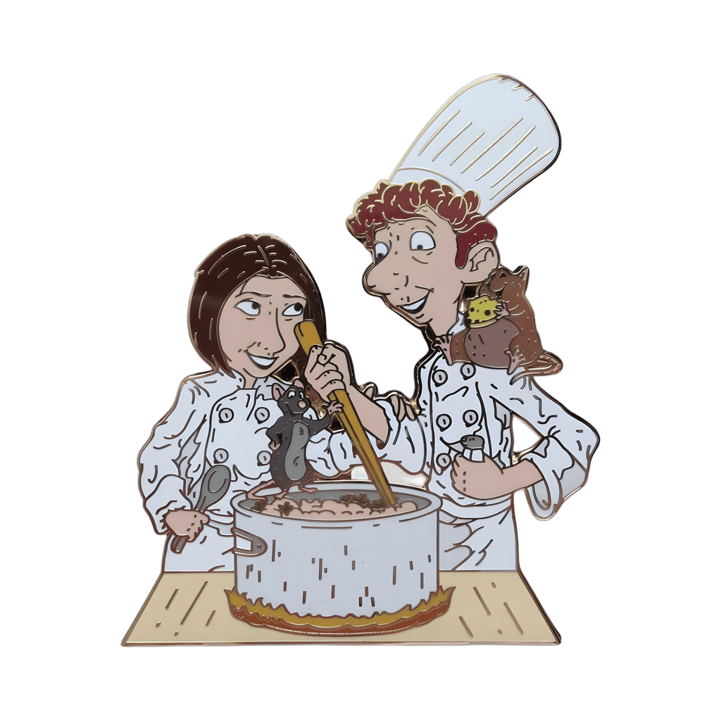 Linguini, Remy, Emile, Collette Disney pin