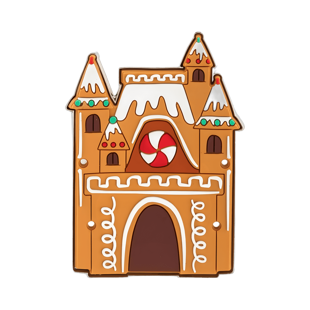 Gingerbread Mickey & Minnie with Fantasyland Castle Base Set — Castle Disney pin