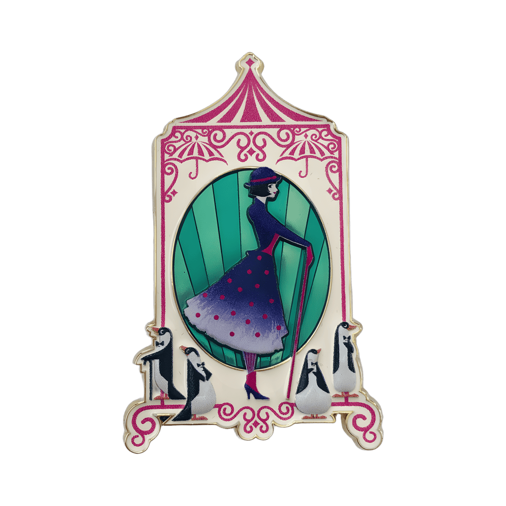"A Cover is Not the Book" Mary with Penguins Disney pin