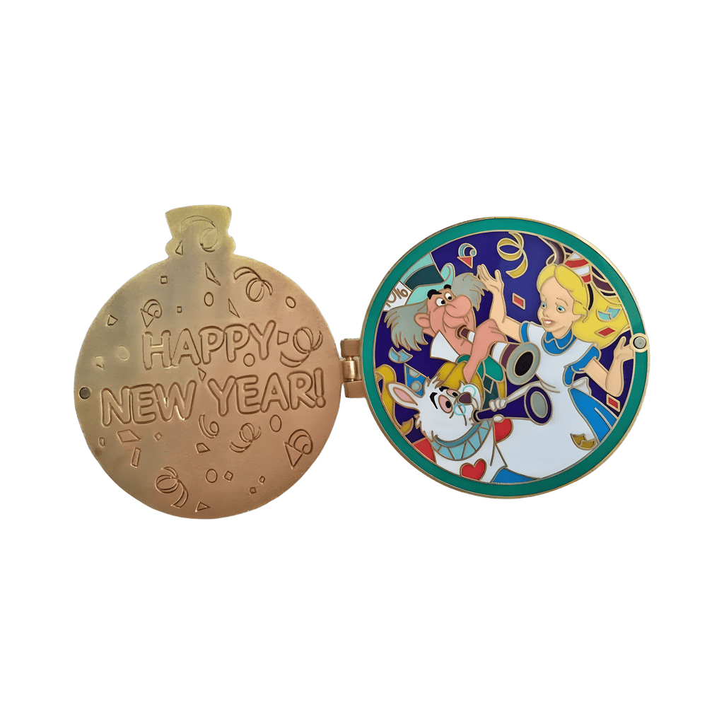 Alice in Wonderland New Year's Pocket Watch Disney pin
