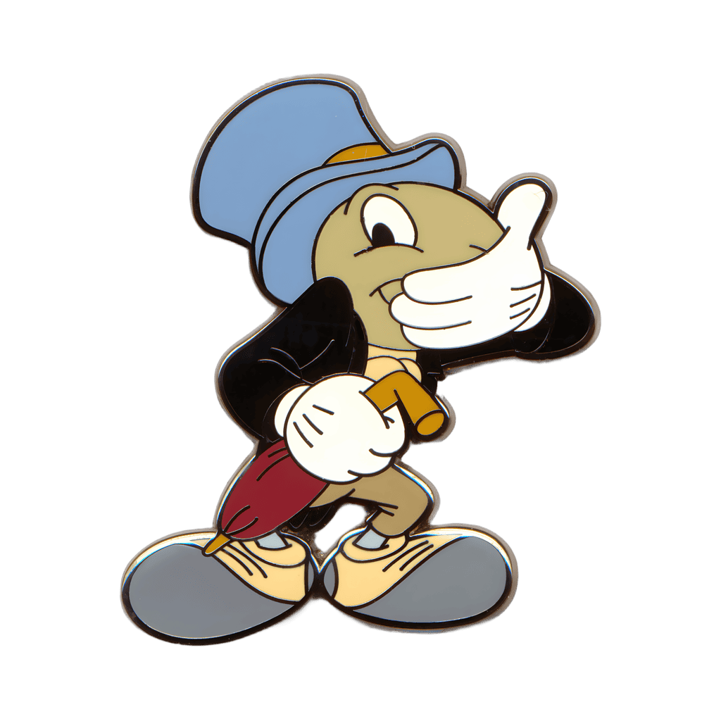 Jiminy Cricket with his Hand Over His Face Disney pin