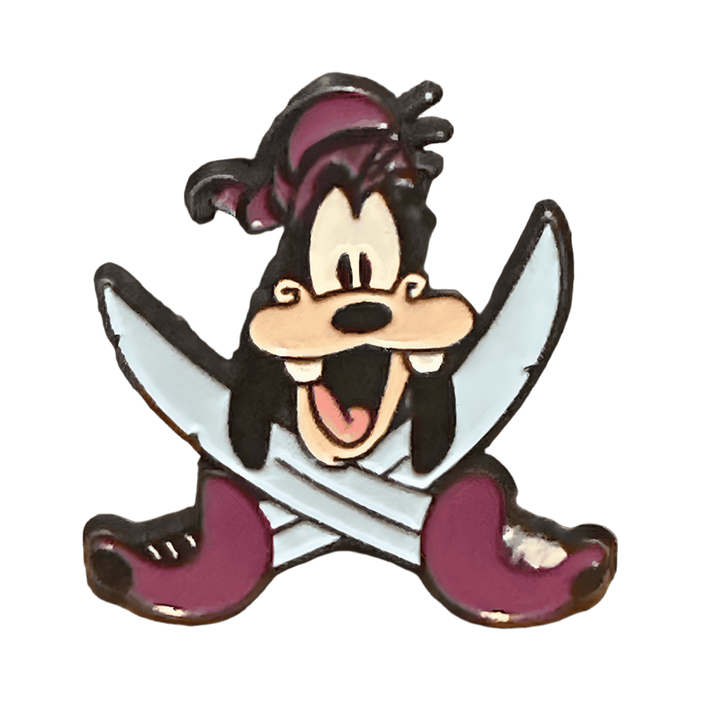 Goofy with 2 swords Disney pin
