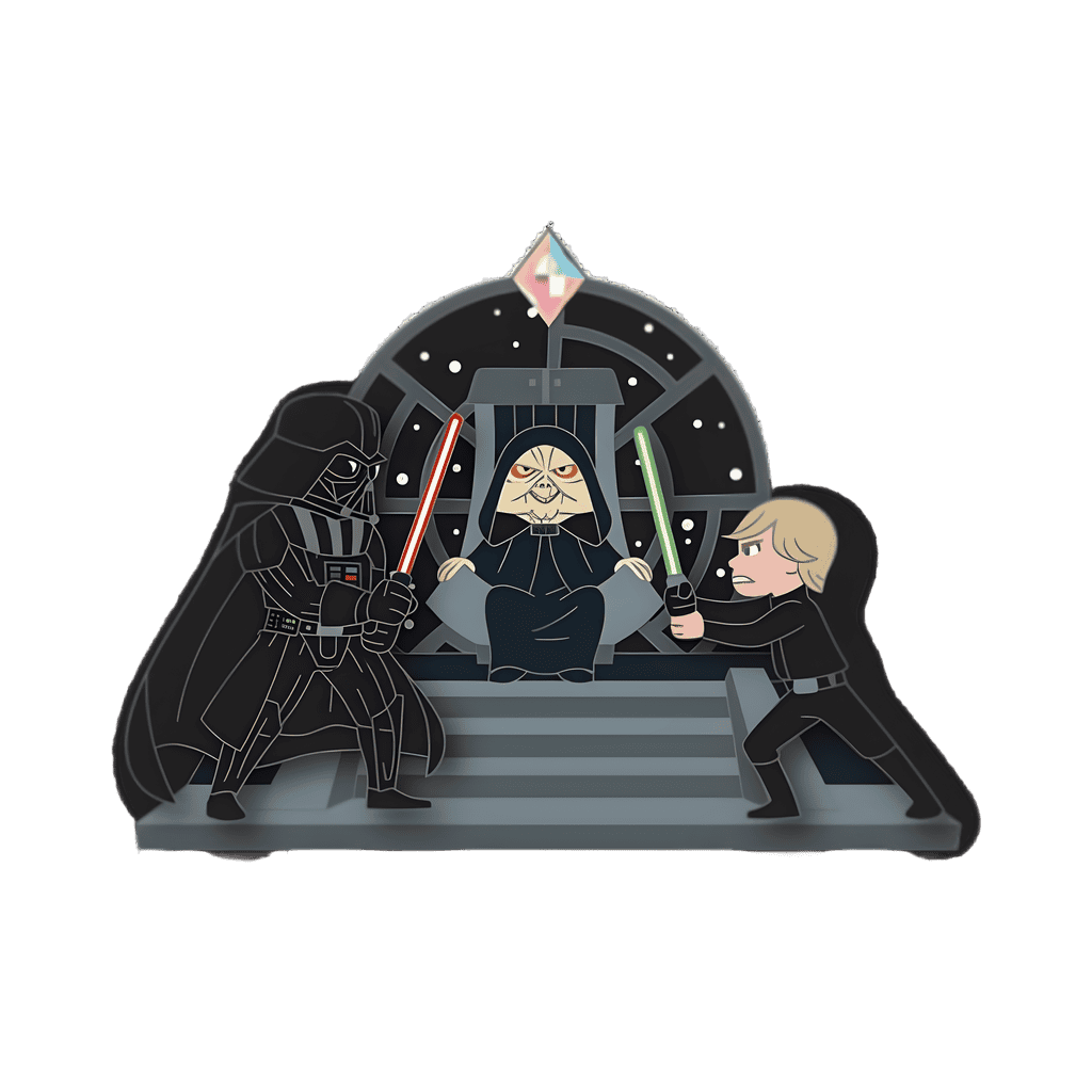 Heroes Vs. Villains — Luke Skywalker, Darth Vader, & Palpatine Disney pin