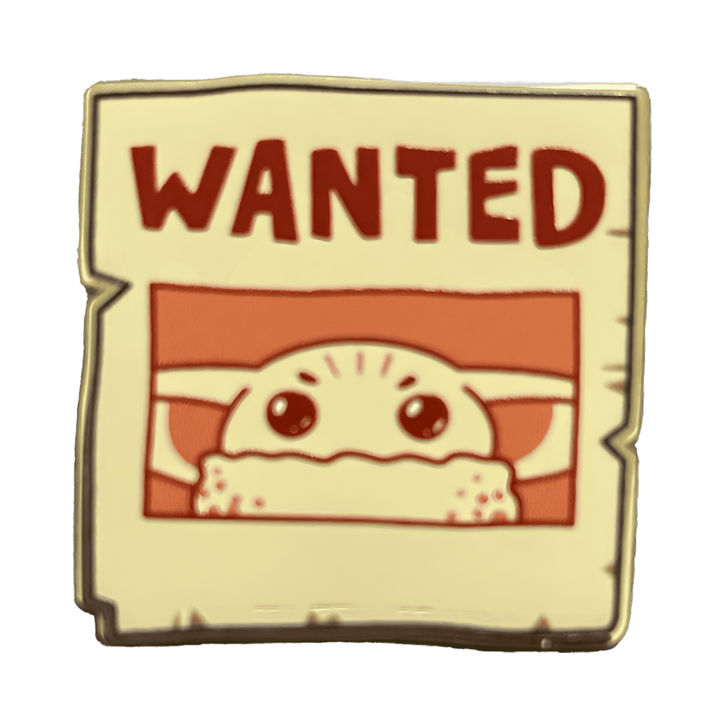 Grogu Blind Box - Grogu Wanted Poster - Cakeworthy Disney pin