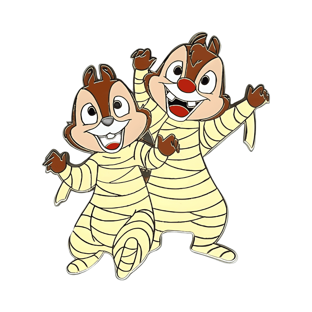 Chip an' Dale as Mummies Disney pin