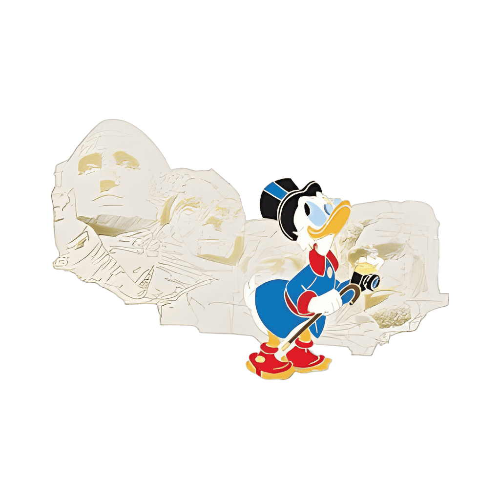 Scrooge McDuck at Mount Rushmore Disney pin
