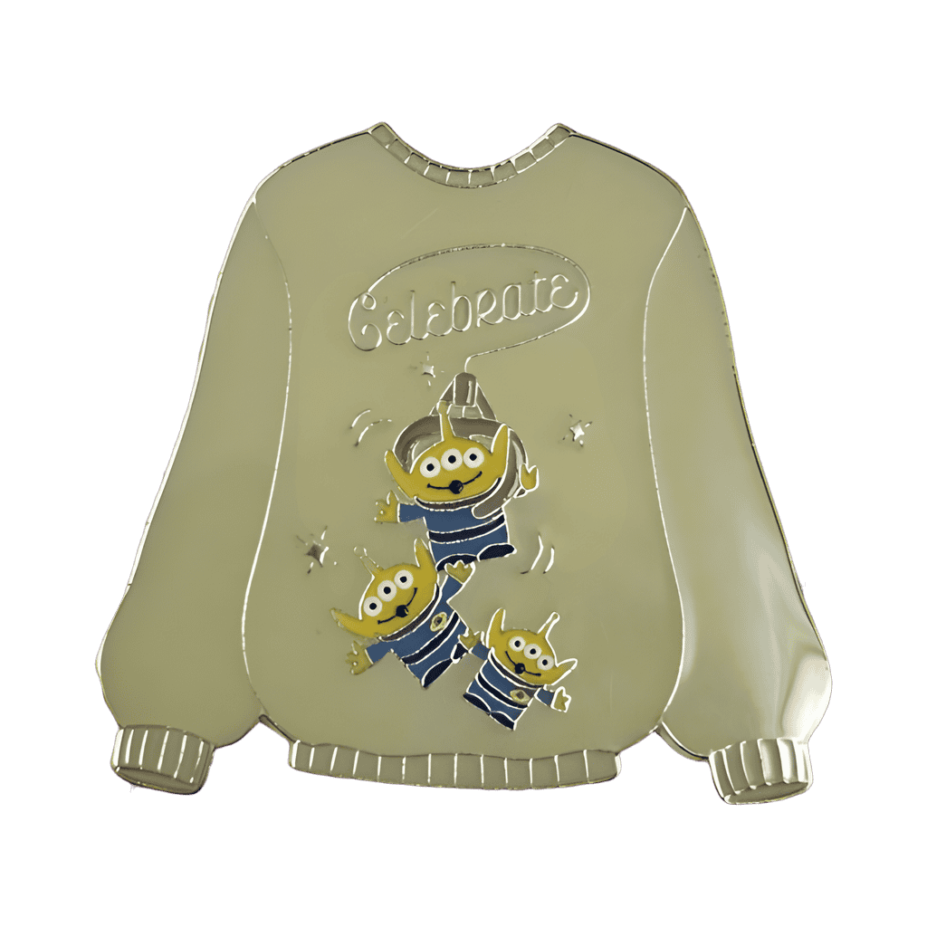 Green Crew Neck Sweater - Toy Story Aliens Disney pin