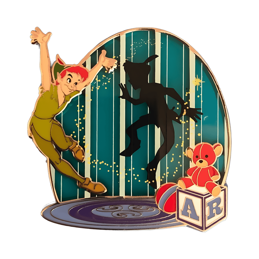 Peter Pan and his Shadow Version 2 - Teal Disney pin