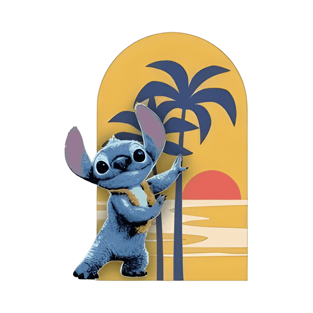 Sunshine Stitch Stained Glass Disney pin