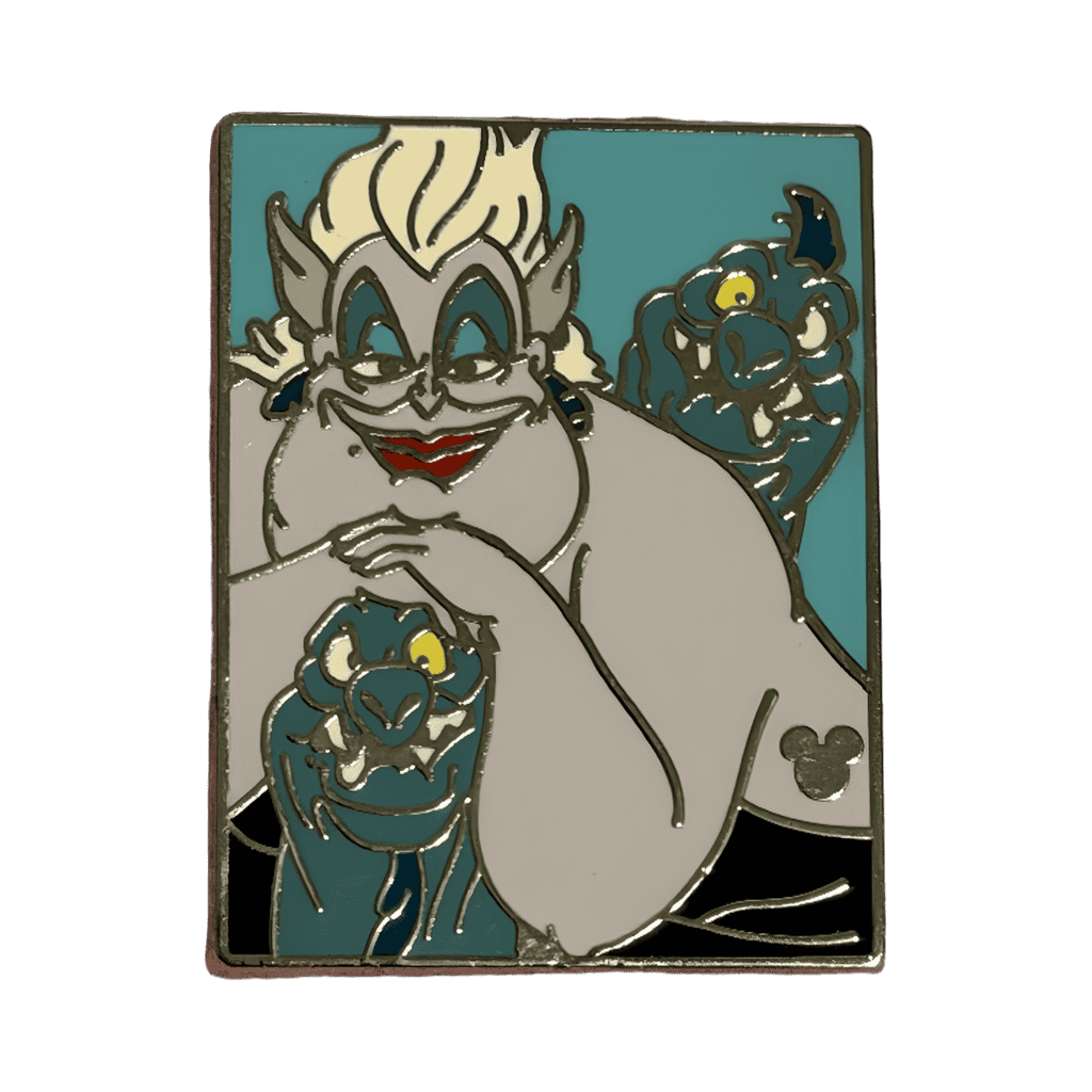 Ursula with flotsam and jetsam Disney pin