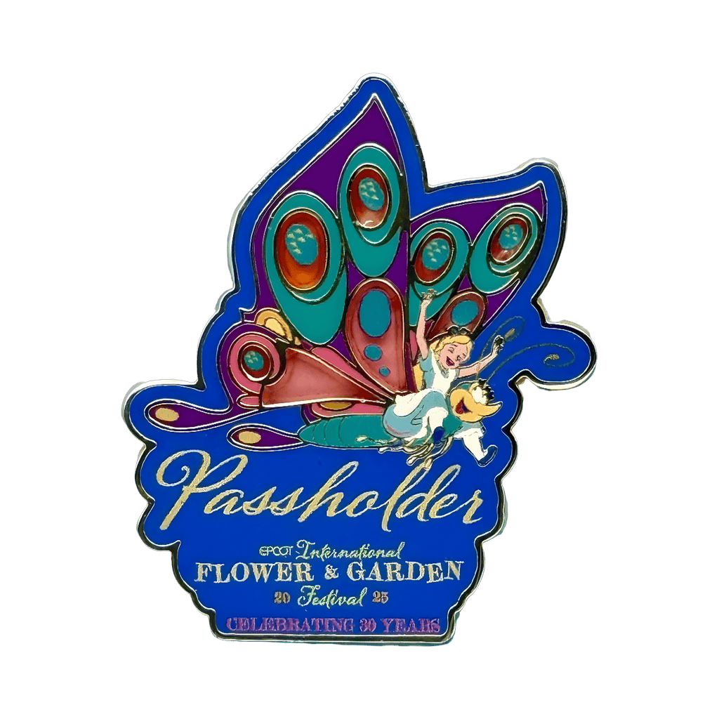 Alice Riding Butterfly Disney pin
