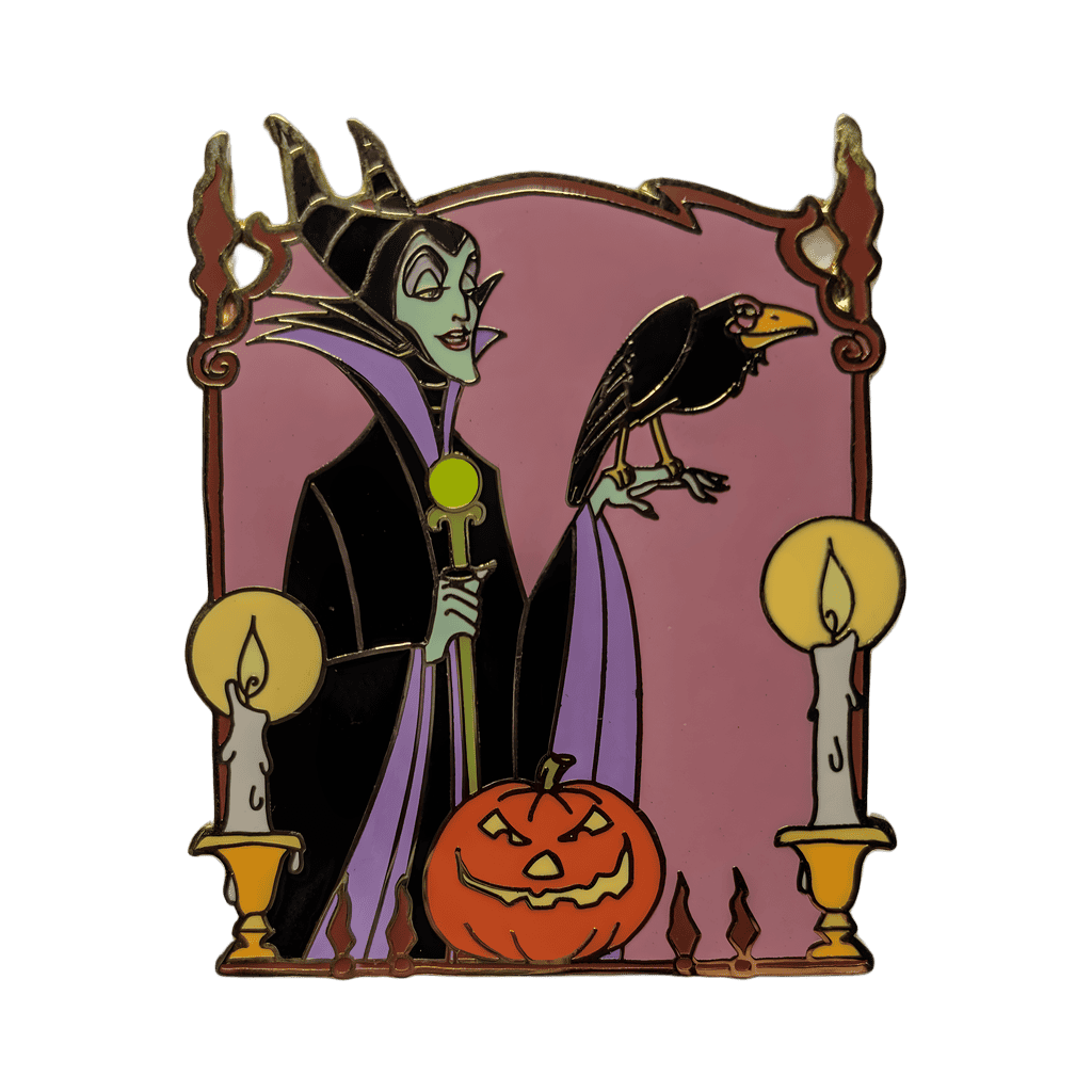 Maleficent Diablo and Pumpkin Disney pin