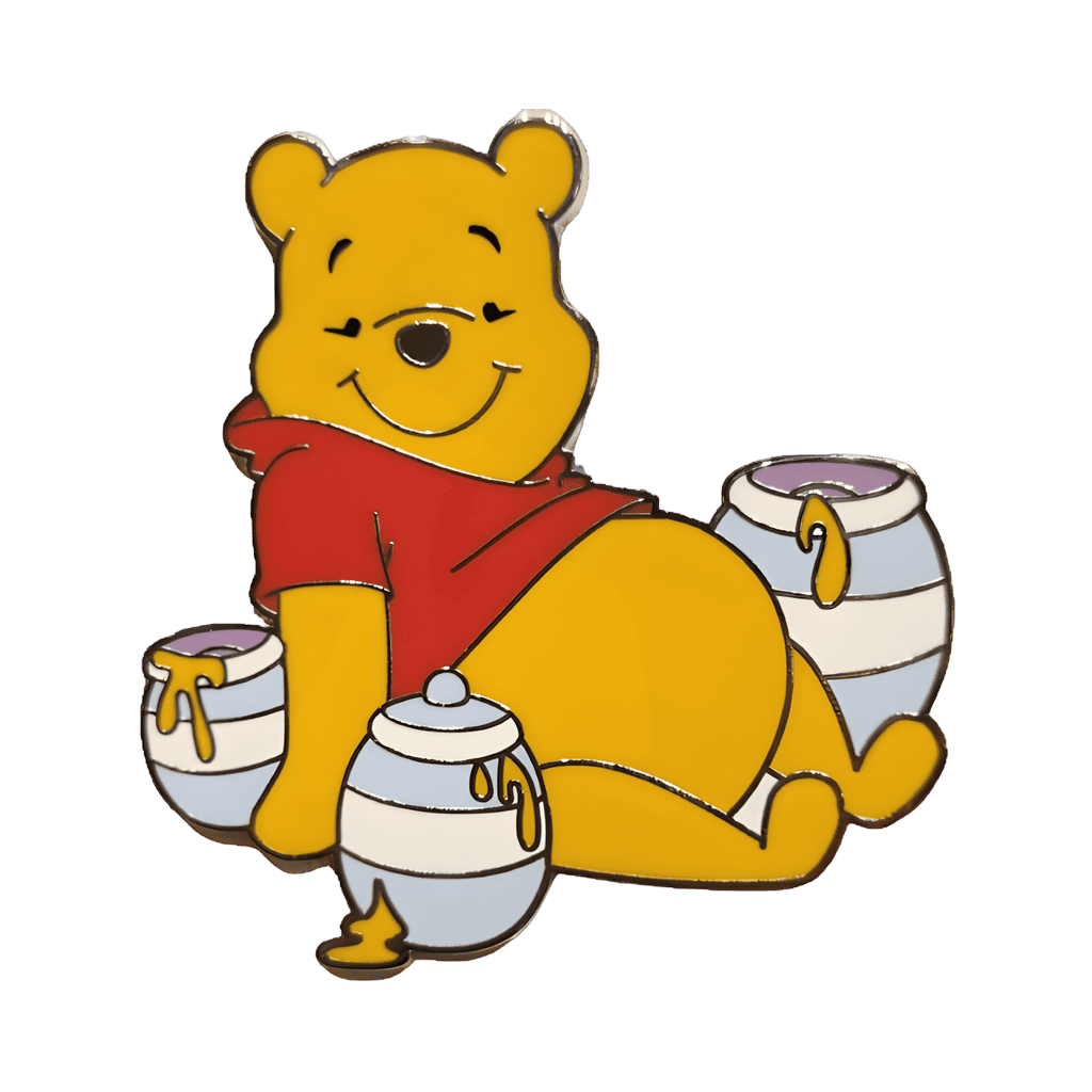 Pooh Sitting with Hunny Pots Disney pin